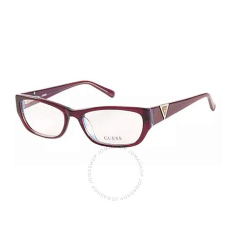 Guess Unisex Purple Round Eyeglass Frames Gu2387ao6451 715583881556 Eyeglasses Jomashop
