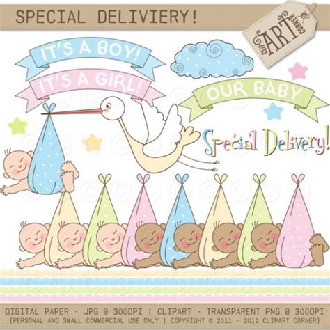 Special Delivery New Baby Graphics Clip Art Luvly Baby Clip Art