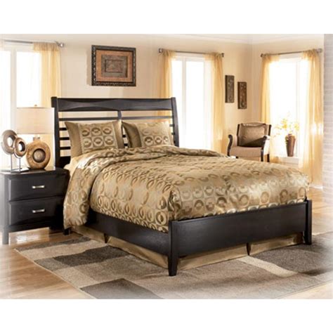Ashley Kira Queen Storage Bed In Almost Black Hanaposy
