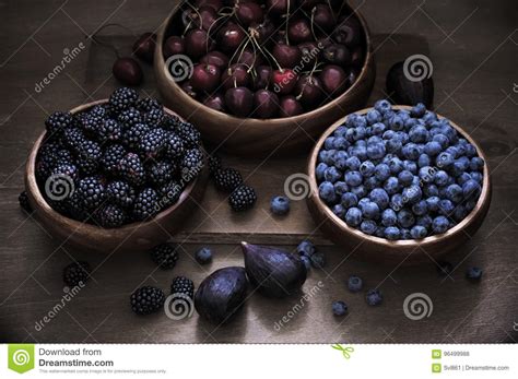 Assorted Berries In Bowls Stock Photo Image Of Mixed 96499988