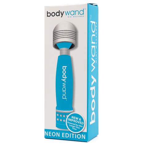 bodywand mini vibrating wand massager toy neon edition sexyland