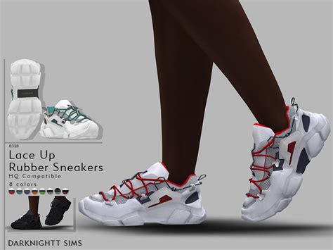 The Sims Resource Lace Up Rubber Sneakers