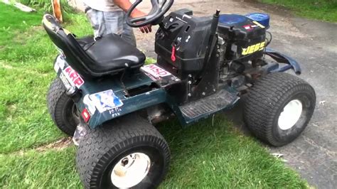 Heat from the exhaust reacts with a temperature sensitive. Test run mudding mower (new exhaust) - YouTube