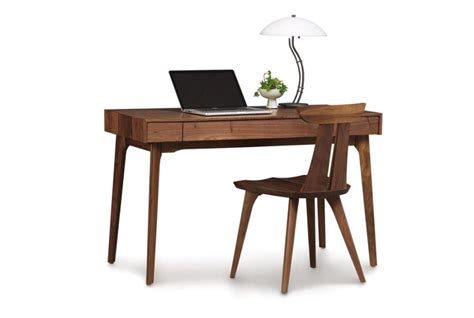 Copeland Furniture Natural Hardwood Furniture From Vermont Catalina 24x48 Desk With Keyboard