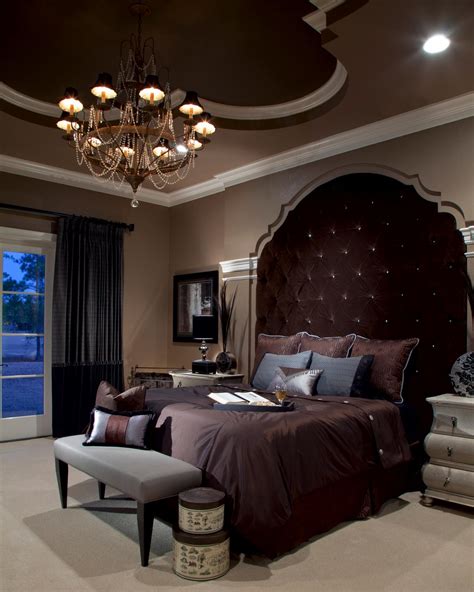 Traditional Master Bedroom With Dramatic Upholstered Headboard Hgtv