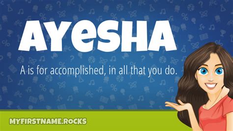 Ayesha First Name Personality And Popularity