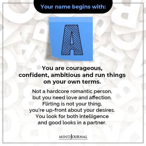 What The First Letter Of Your Name Says About You