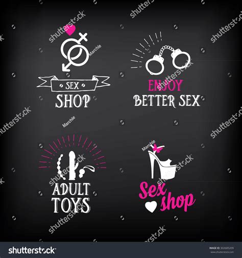 Sex Shop Logo Badge Design Stock Vector Royalty Free 302685209 Shutterstock