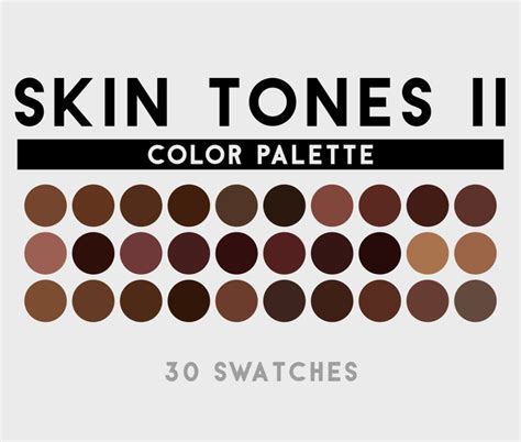 Skin Tones Ii Dark Skin Tones Color Palette For Procreate Adobe
