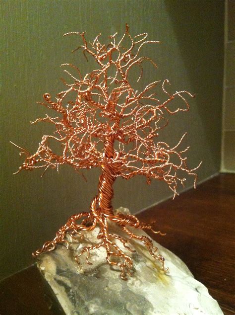 Wire Trees Made With Copper Wire Wire Tree Sculpture Wire Crafts
