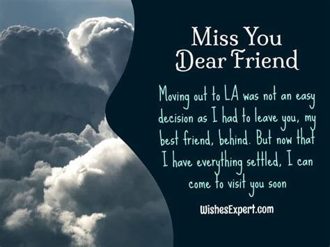 Miss You Friend Messages And Quotes