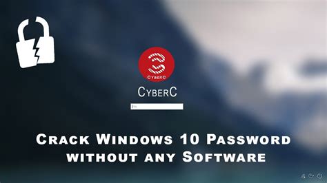 Crack Windows 10 Password Without Using Any Software Youtube
