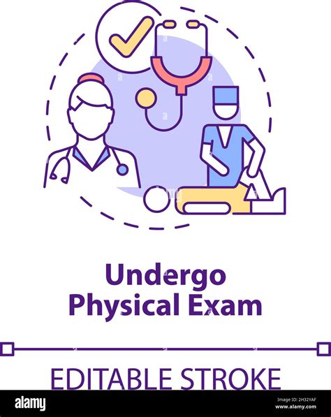 Undergo Physical Exam Concept Icon Stock Vector Image And Art Alamy