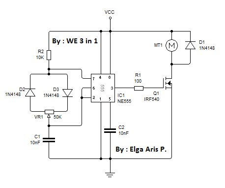 Pwm Analog With Ic Ne For Dc Motor Controller Edukasi Elektronika My