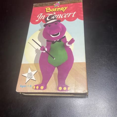 Barney And Backyard Gang Barney In Concert Vhs Video Tape Movie Sing