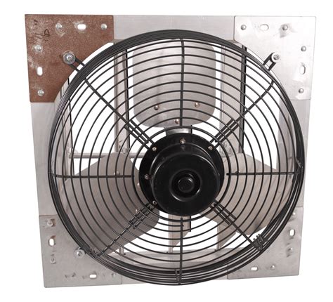 Shutter Mounted Wall Exhaust Fan 16 Inch W 9 Cord And Plug Variable Sp
