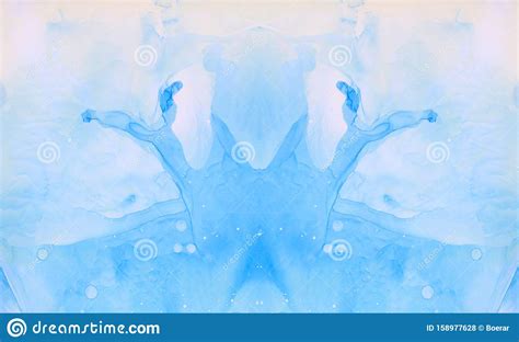 Light Sky Blue Alcohol Ink Abstract Background Flow Liquid Watercolor