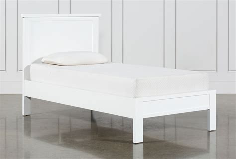 Larkin White Twin Panel Bed Living Spaces