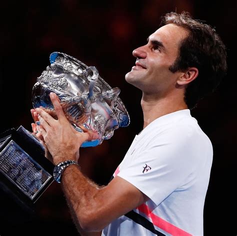 Roger Federer Wins The Australian Open And His 20th Grand Slam At The Age Of 36 Meaning He Has