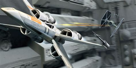 Mcquarrie Concept X Wing Trench Run By Preilly Star Wars Artwork