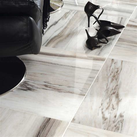 Skyline Polished Marble Tile 18x18x12 Marble Flooring Gray Marble