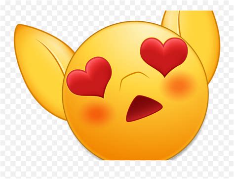 Download An M Blushing Emoji Head Emoji Love Heart Eyes Hd Png