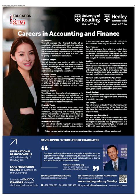 Accountants today is the official publication of the malaysian institute of accountants (mia) and is distributed to all members of the institute. Careers in Accounting and Finance - University of Reading ...