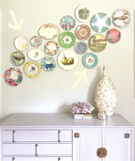 How To Hang A Plate Wall With No Stress Or Measuring Barnaclebutt