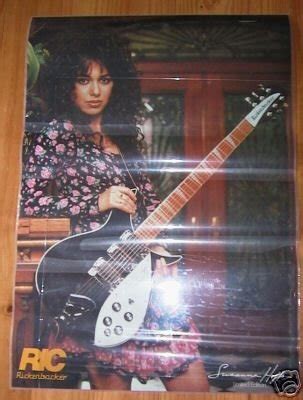 Susanna Hoffs Rickenbacker Orig Poster Laminated