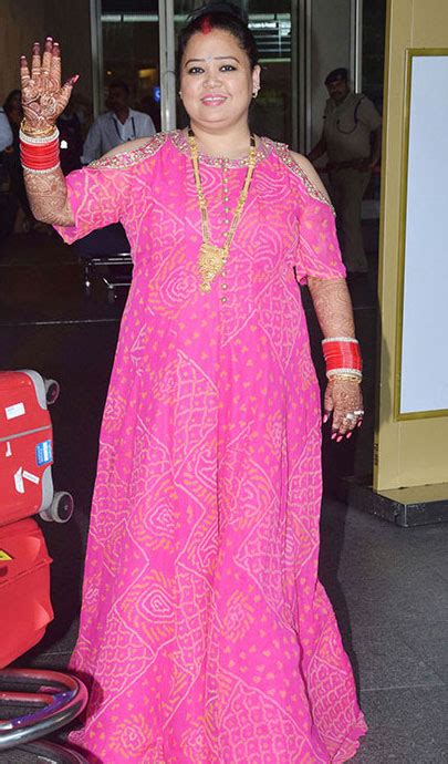 Bharti Singh Back From Goa Honeymoon Looking Beautiful In Pink Dress Bharti Singh Back From