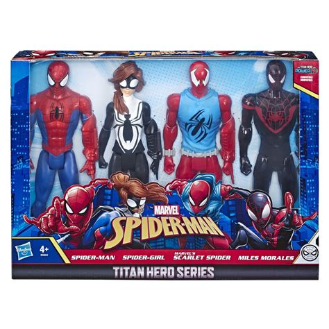 Marvel E5864 Spiderman Titan Hero Series Including 12 Spider Man