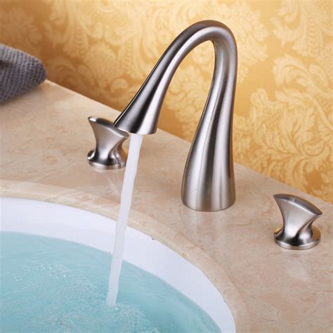 How to paint a sink: Luxury Bathroom Widespread Sink Faucet 3 Hole Mixer Tap ...