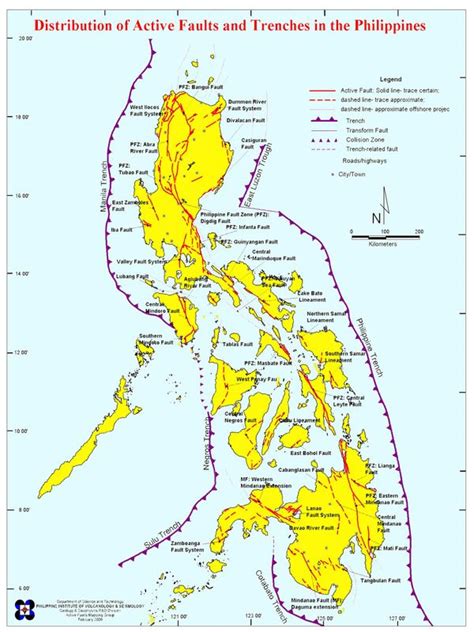 Active Fault And Trenches In The Philippines Phivolcs Earth