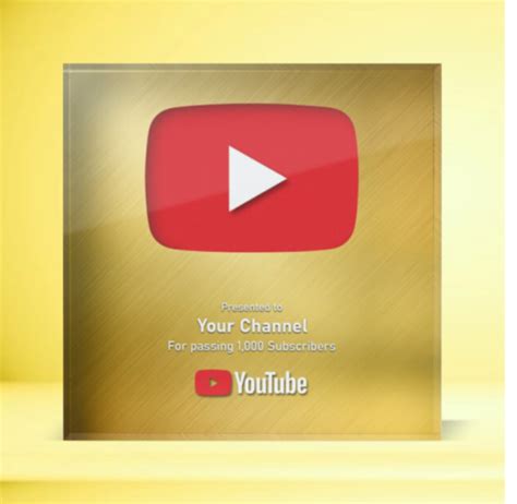 Youtube Creator Award Play Button For Channels That Surpass A Milestone