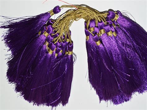 10 Silk Tassels From India Handmade Tassel Decorative Etsy