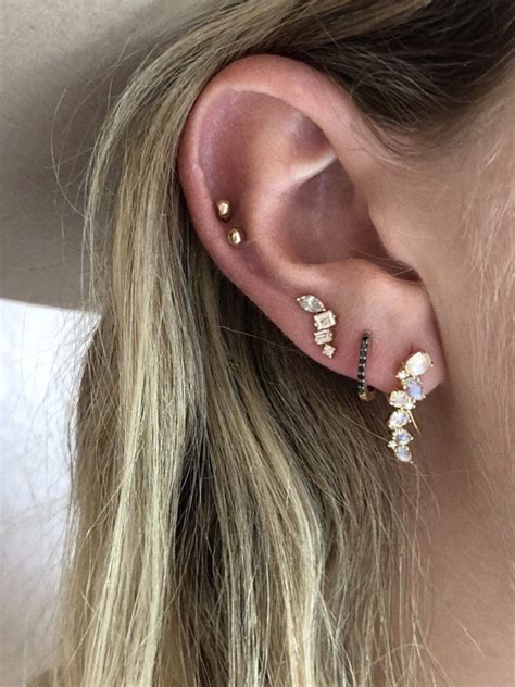 Bella Earrings In 2021 Cute Cartilage Earrings Earings Piercings