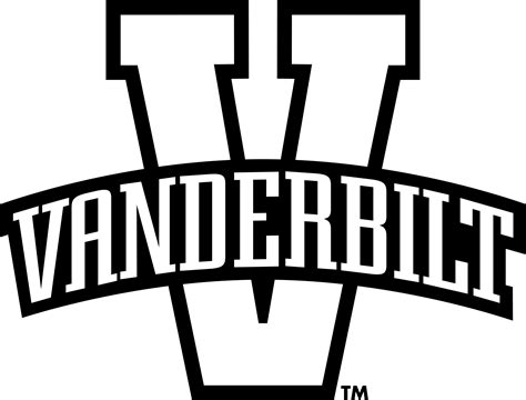 Vanderbilt Logo Black And White - Original Size PNG Image - PNGJoy