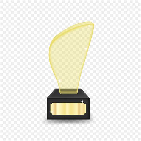 Glass Trophy Award Vector Hd Images Glass Trophy Golden Awards Glass