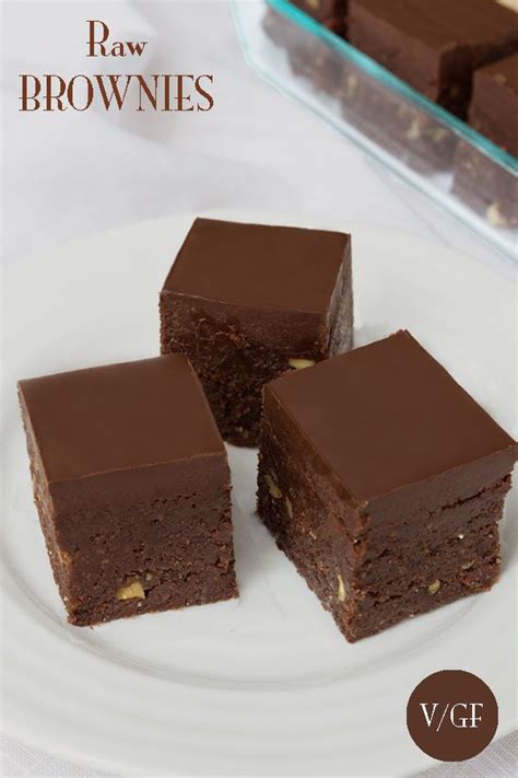 Raw Brownies With Chocolate Vegan Paleo Nutrition Refined Recipe