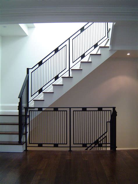 Light Weight Steel Tube Railings From The Basement To The Second Floor