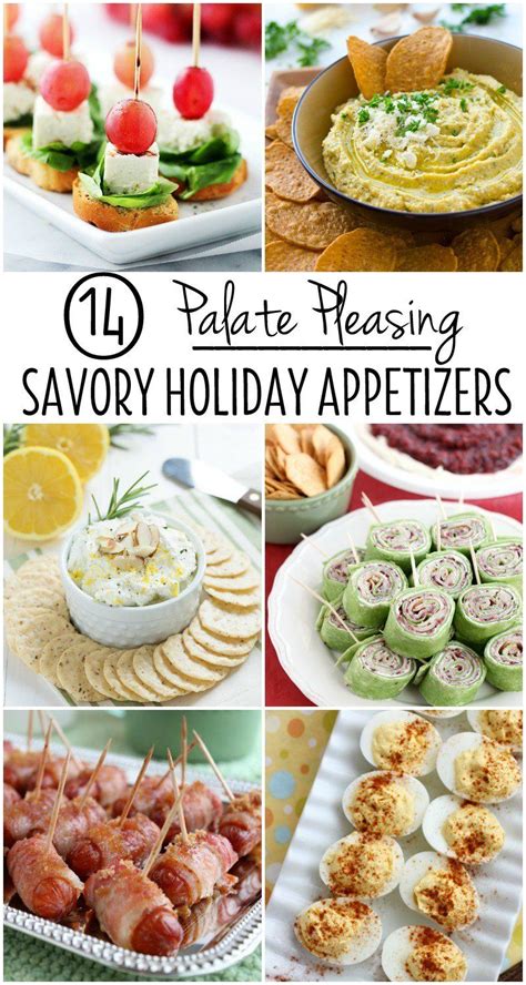 A perfect christmas party spread includes a variety of hot and cold. 14 Palate-Pleasing Savory Holiday Appetizers | Appetizers ...