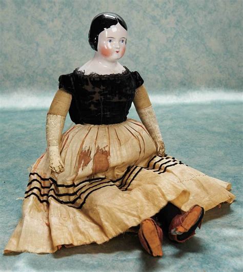 Mid 1800 S China Head Doll China Head Doll Porcelain Dolls