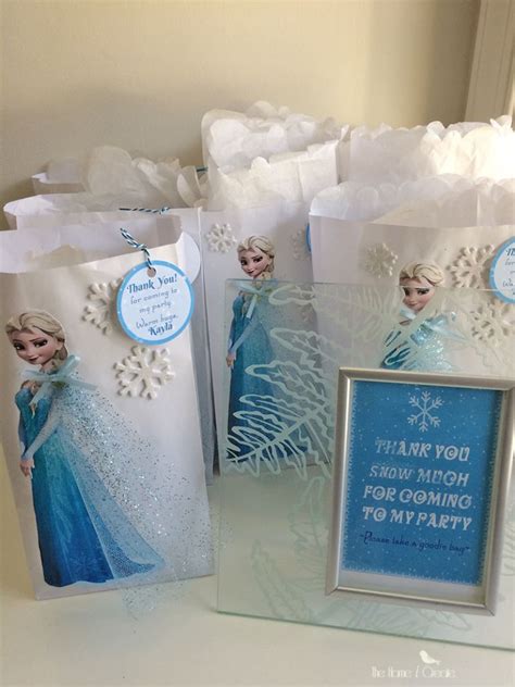 Diy Frozen Favor Bags Tutorial The Home I Create Frozen Themed Birthday Party Frozen