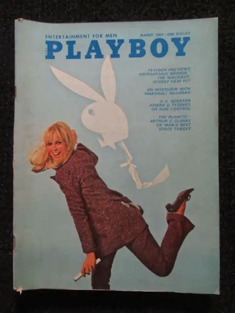 Vintage Playboy Magazine March Nice Tight Glossy Complete Book