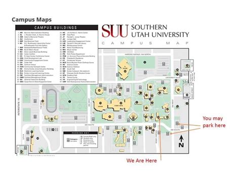 Southern Utah University Campus Map Australia Map