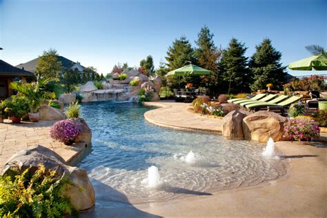 Currently only available on desktop. How To Create A Backyard Oasis | Dream pools, Beach entry pool
