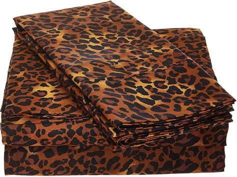 Sleepwell Animal Leopard Print 100 Cotton Super King Size 4 Piece