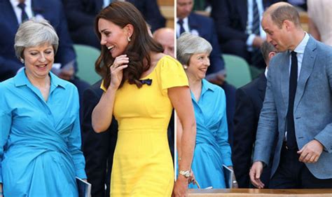 Kate And Prince William Share Joke With Theresa May At Wimbledon Mens