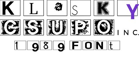 Klasky Csupo 1989 Font By Victordaniel7208 On Deviantart