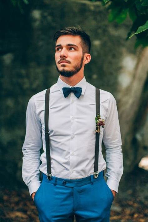 42 Stylish Grooms Outfit Ideas With Suspenders Weddingomania